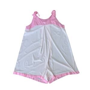 Vintage 1960s Pink Babydoll Romper 1960s Babydoll Loungewear / Size Medium –